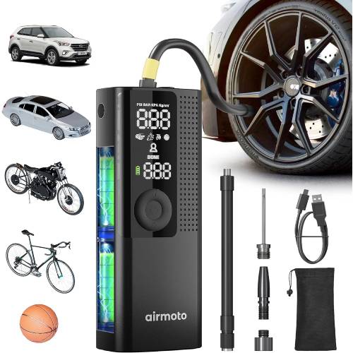 Compact Tire Inflator with Digital Display